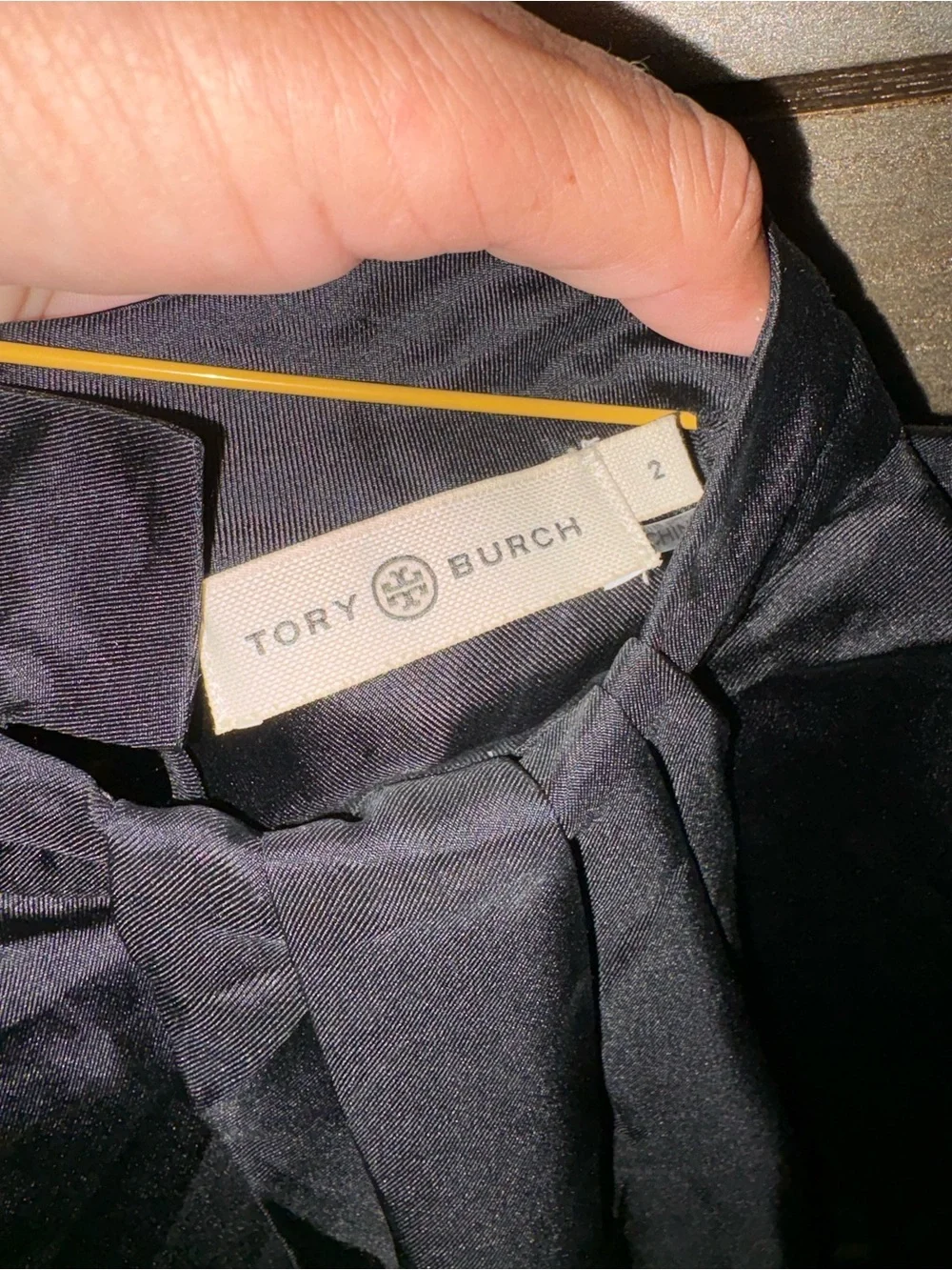 Tory Burch Black Sleeveless Tie-Neck Camisole
